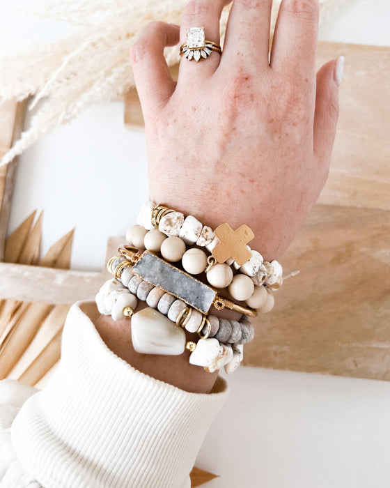 Elyse Bracelet Set [white]