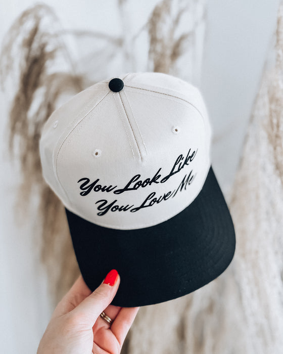 You Love Me - Canvas Hat [black/cream]