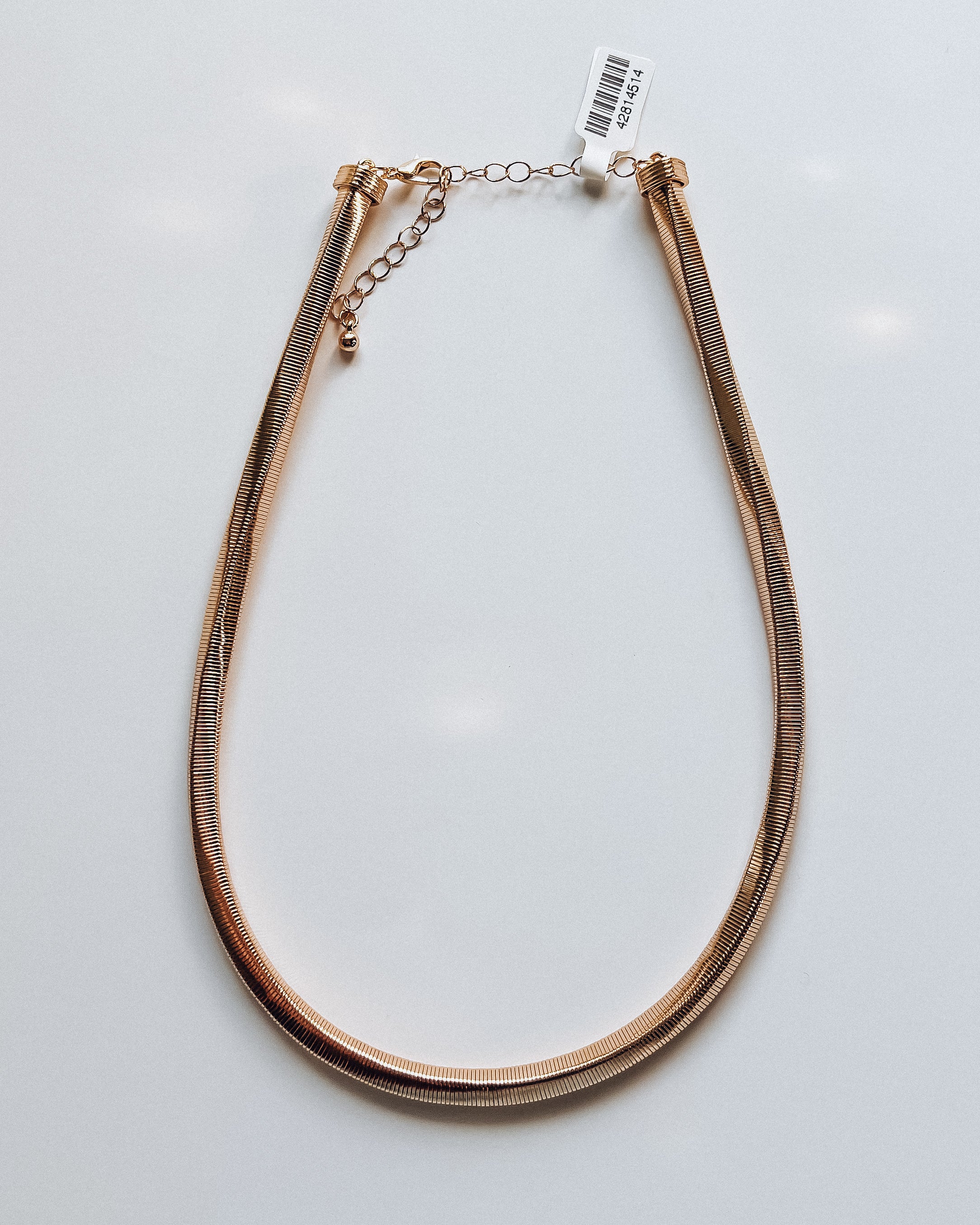 stretch coil necklace [gold]