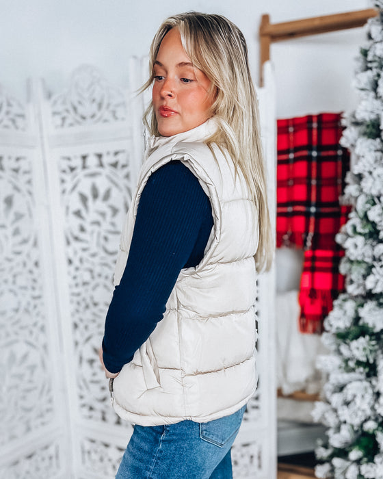 Pia Puffer Vest [ecru]