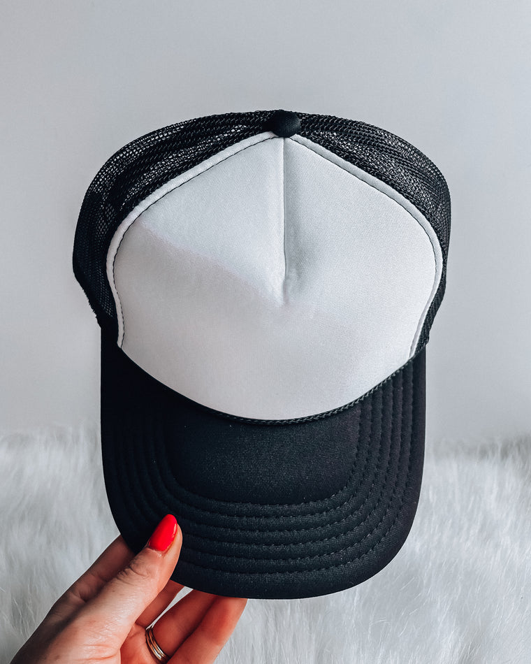 Foam Trucker Hat [black/white]