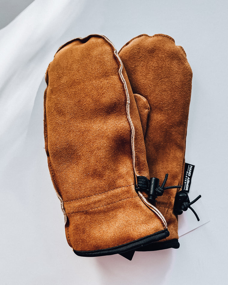 Deer Suede Women's Mitten [camel]