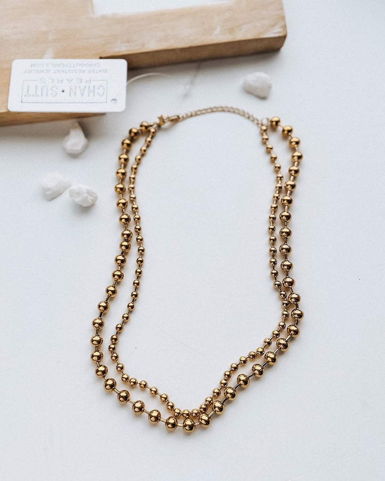 XL Ball Chain Necklace [18k Gold Plated Stainless Steel] (Copy)