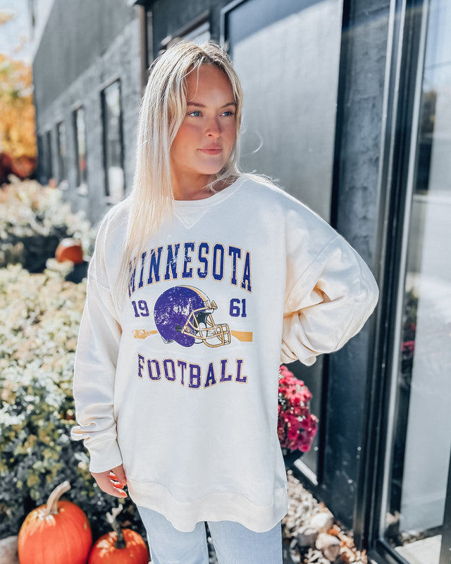 minnesota football crewneck sweatshirt [cream]