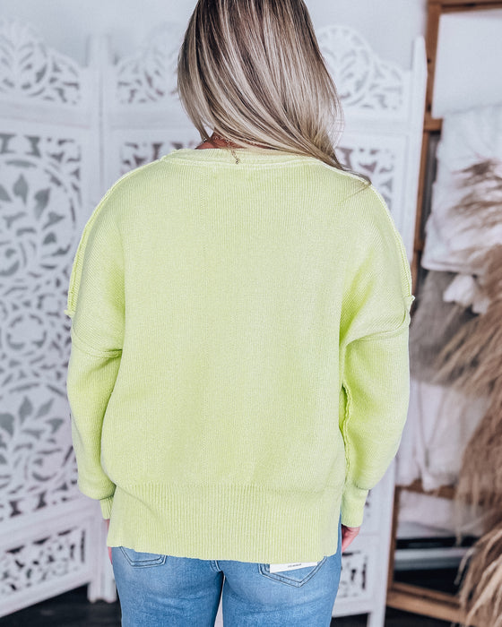 Luna Glow Sweater [soft lime]