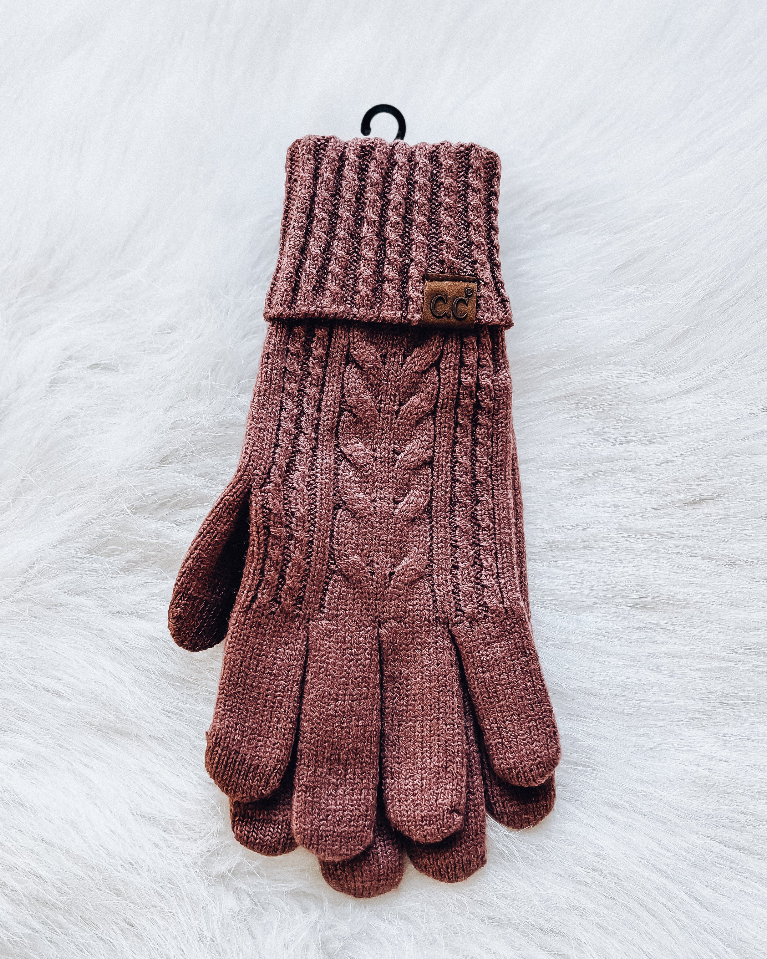 Chain Link Cable Gloves [coco berry]