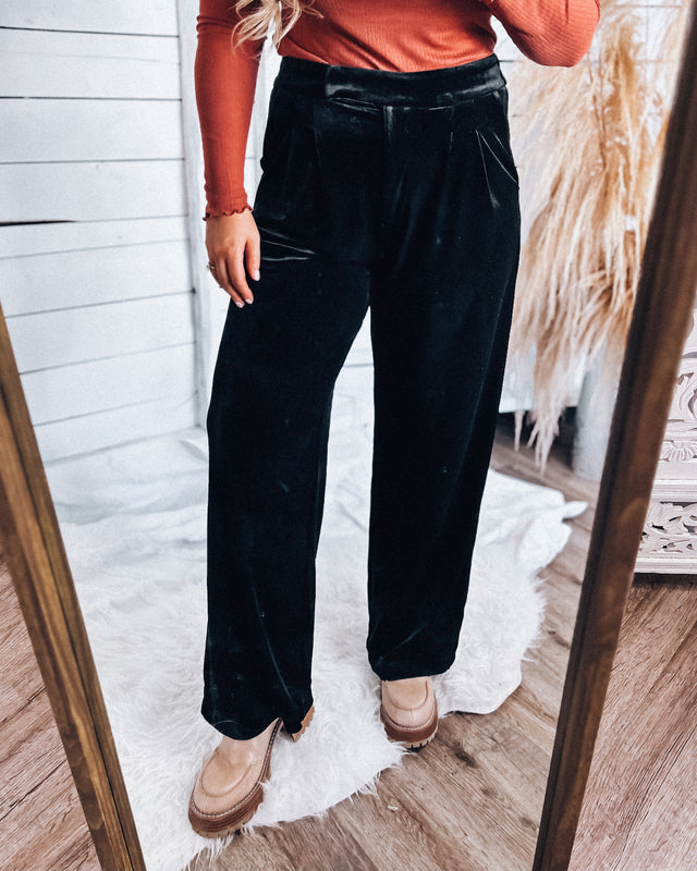 Memphis Velvet Pants [black]