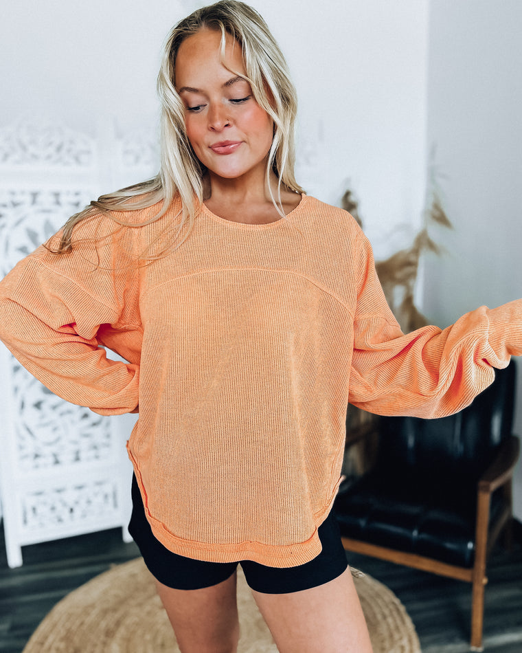 Carefree Sweater Top [mango]