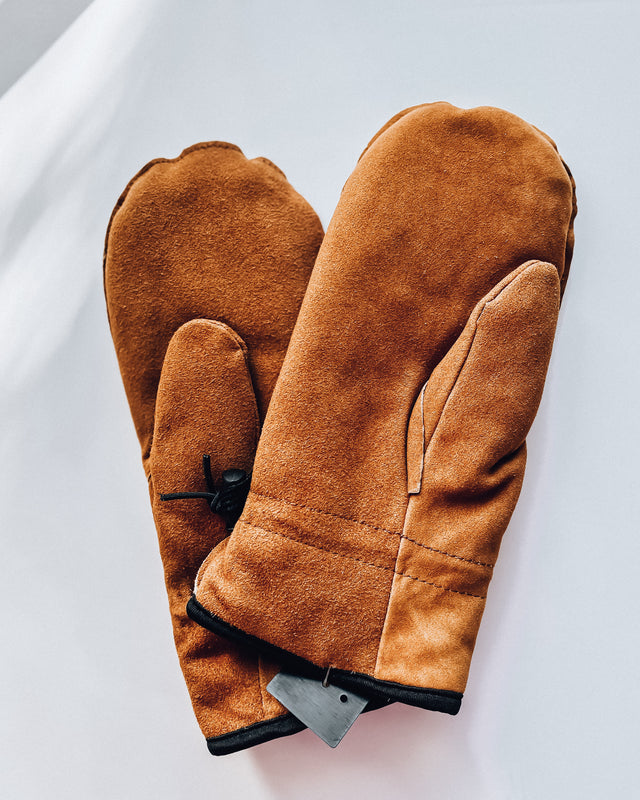 Deer Suede Women's Mitten [camel]