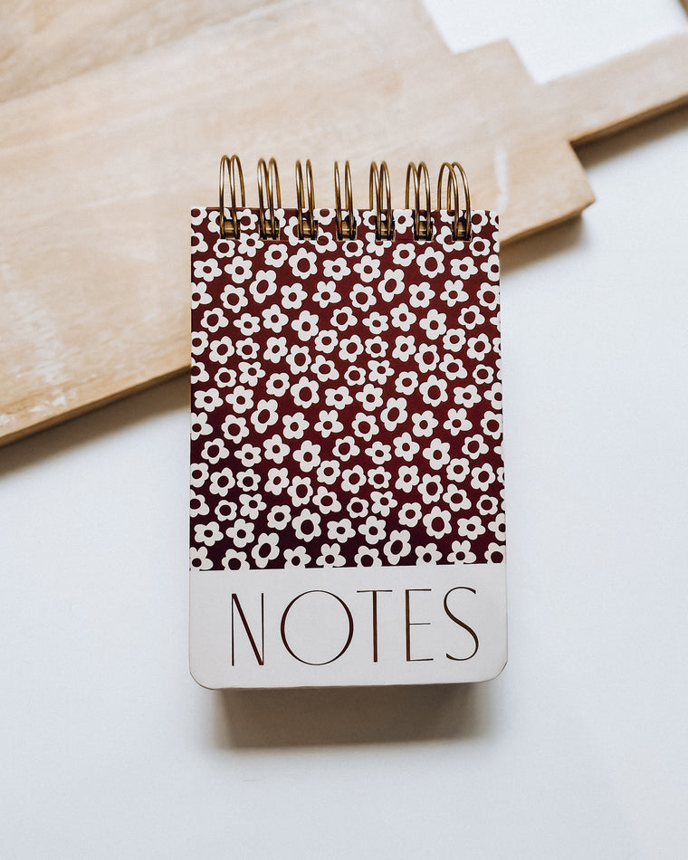 Chunky Notepad [burgundy groove]