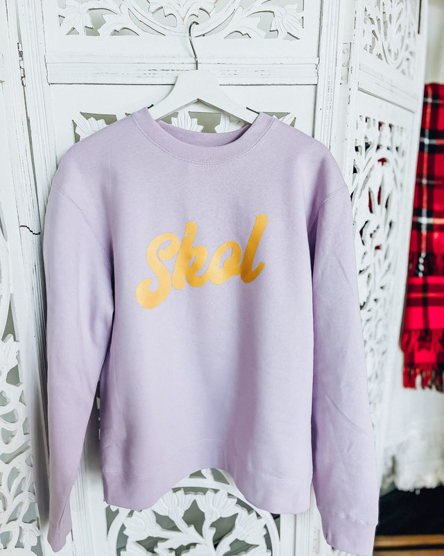 SKOL [fashion first] sweatshirt [lilac/mustard]