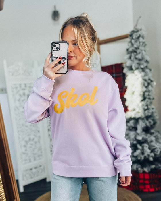 SKOL [fashion first] sweatshirt [lilac/mustard]