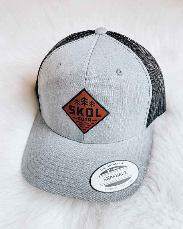 Skol Sota Snapback Hat [grey/black]