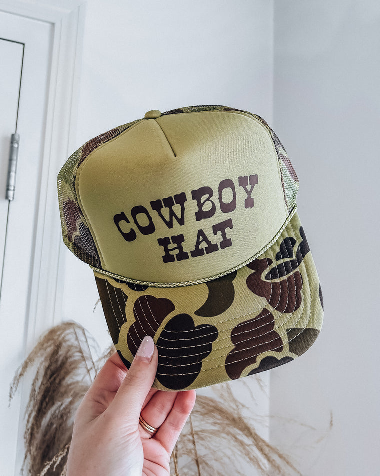 Cowboy - Trucker Hat [olive camo/brown]