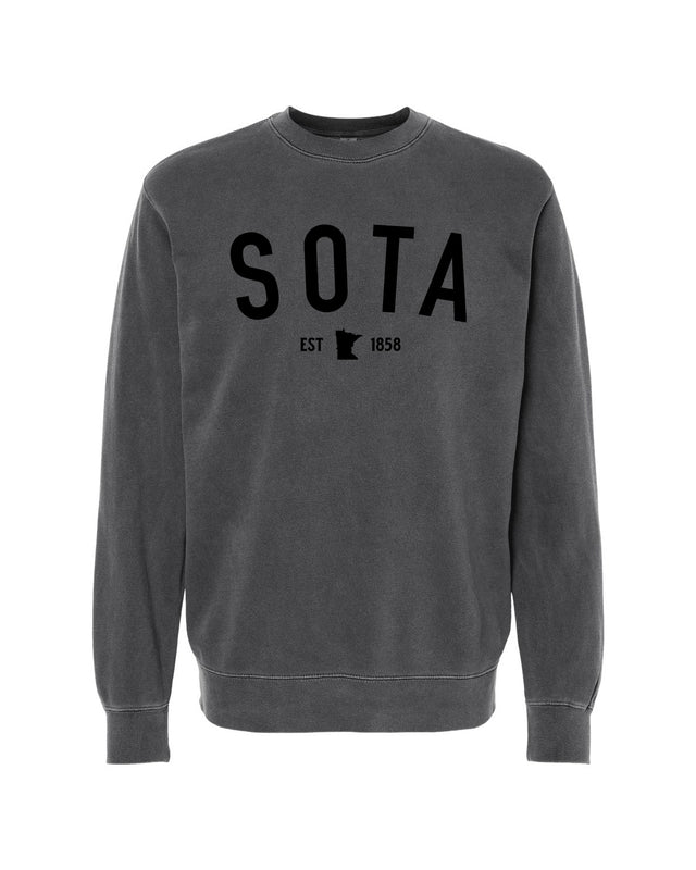 Sota MN 1858 Icon Unisex Crew [washed black w/ black print]